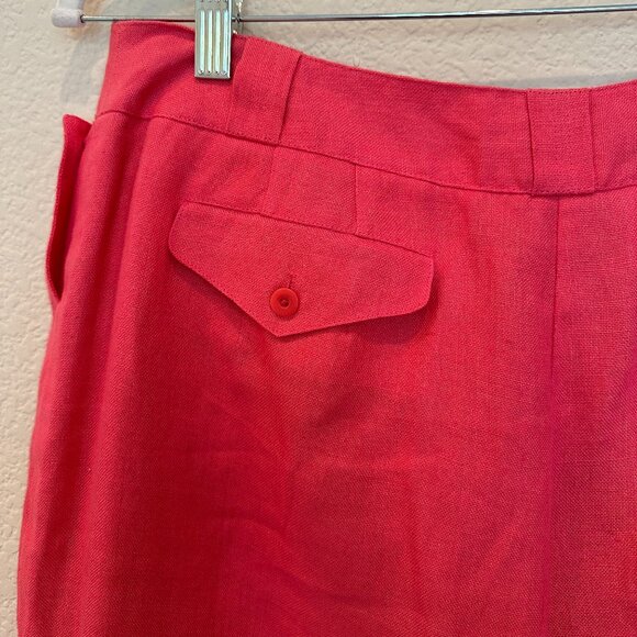 Talbots Salmon-colored Linen Slacks - Picture 5 of 5